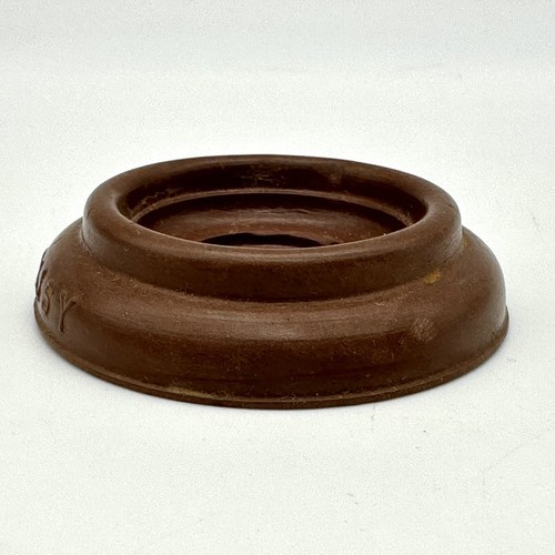 Vtg Daisy Schacht Rubber Mfg Huntington, Ind Brown Furniture Coaster Vintage 2” - Picture 3 of 4