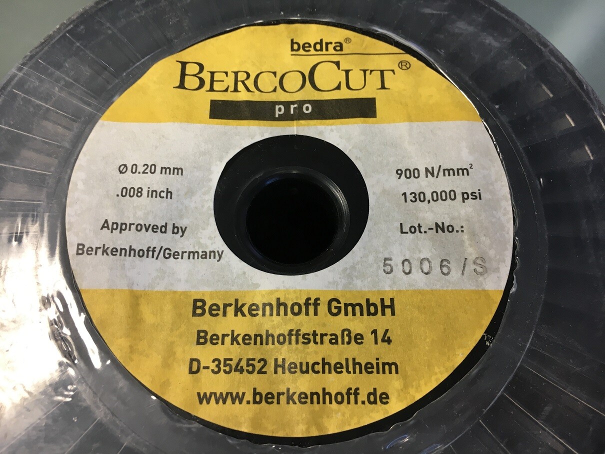 Bedra BercoCut Pro Brass Wire (311lbs) .008" Dia (0.20mm) Lot of 3 EDM