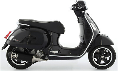 KOMPLETTE AUSPUFF ARROW URBAN ALUMIN DARK KAT VESPA GTS 300 21-24 ALLE VERSIONEN