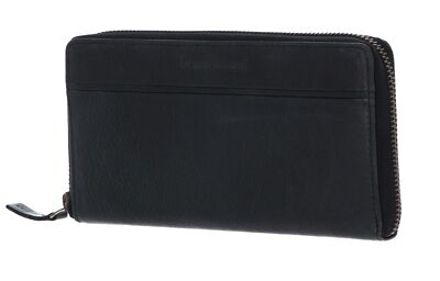 bruno banani Frankfurt Zip Around Wallet Geldbörse Black Schwarz Neu