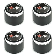 1973-1979 CHEVROLET CORVETTE ALUMINUM WHEEL HUB CENTER CAPS SET NEW 1973-1982