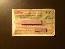 Chevron/Standard Oil Company of California 1959 Vintage Collectors credit card