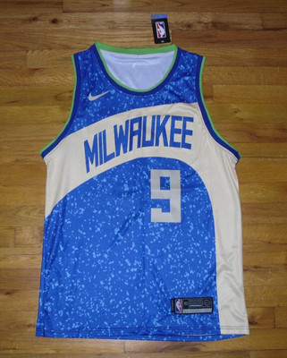 NWT Nike PORTIS JR. #9  Milwaukee Bucks City Edition Men's Swingman Large 50