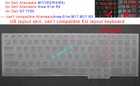 US Keyboard Skin Cover for Dell Alienware m17 R2/R3/R4,Area 51m R2,P38E,G7 7700