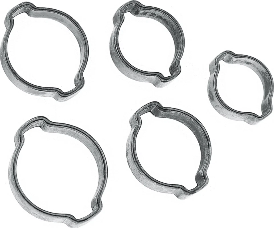 TERRASHOP 5 St. 2-Ohr Schlauchklemme, Schlauchschelle, 22-25 mm, Druckluft, Wasser, .507