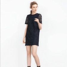 Zara basic collection lace cocktail dress