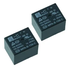 2x 9V Mini Power Relay SPDT 15A