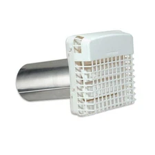 PGH4WXZ 4 in. Dryer Vent Exhaust Hood Louvered with Bird Guard Dundas Jafine