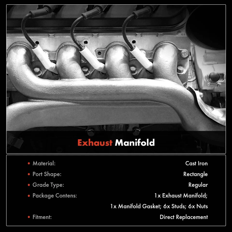 Coletor de escape esquerdo para Nissan Pathfinder 1996-2000 INFINITI QX4 97-00 V6 3,3L - Imagem 3 de 4