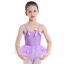 thumbnail 34  - Kids Girls Bowties Ballet Dance Dress Gymnastics Leotard Glittery Tulle Skirts  