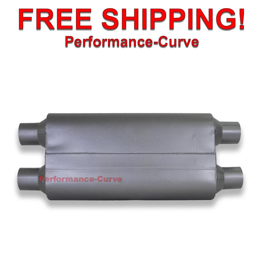 3 Chamber Performance Exhaust Muffler Dual 2.25