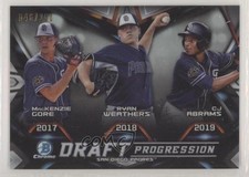 2019 Bowman Draft Chrome Progression Refractor Mackenzie Gore Ryan Weathers 05vj