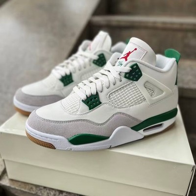 Nike SB x Jordan Air Jordan 4 ''Pine Green'' Men's Basketball Shoes Sneakers