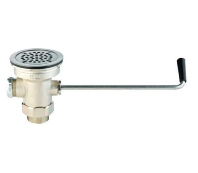 T&S Brass B-3950-XL Rotary Waste Drain Valve w/ Long Twist Handle