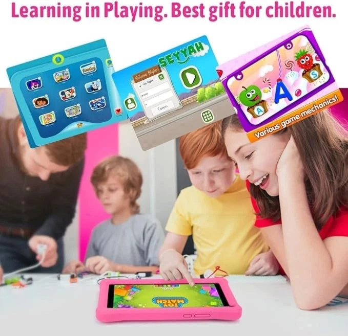 🧩Tablet per Bambini|Android, 64GB Google Certificated✅|Kids Software Installato - Immagine 4 di 4