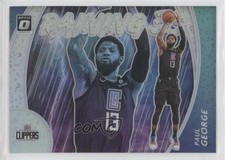 2020-21 Panini Donruss Optic Raining 3s Holo Prizm Paul George #14 0l0l