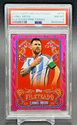 2023-24 Topps Argentina Fileteado Lionel Messi Pink Tango #/50 SSP FIFA Wold Cup