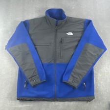 The North Face Mens XL Blue Denali Fleece Jacket Full Zip Overlay