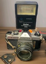 Tested PENTAX K1000 K-1000 35mm FILM SLR Camera w/2 More Lens. BEST for STUDENT