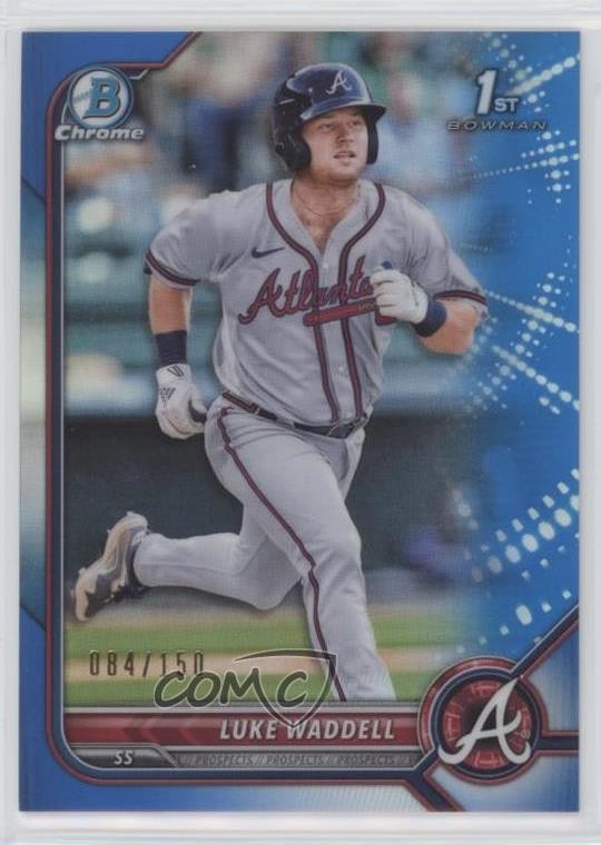 2022 Bowman Chrome Prospects Blue Refractor 84/150 Luke Waddell #BCP-48 0t3l