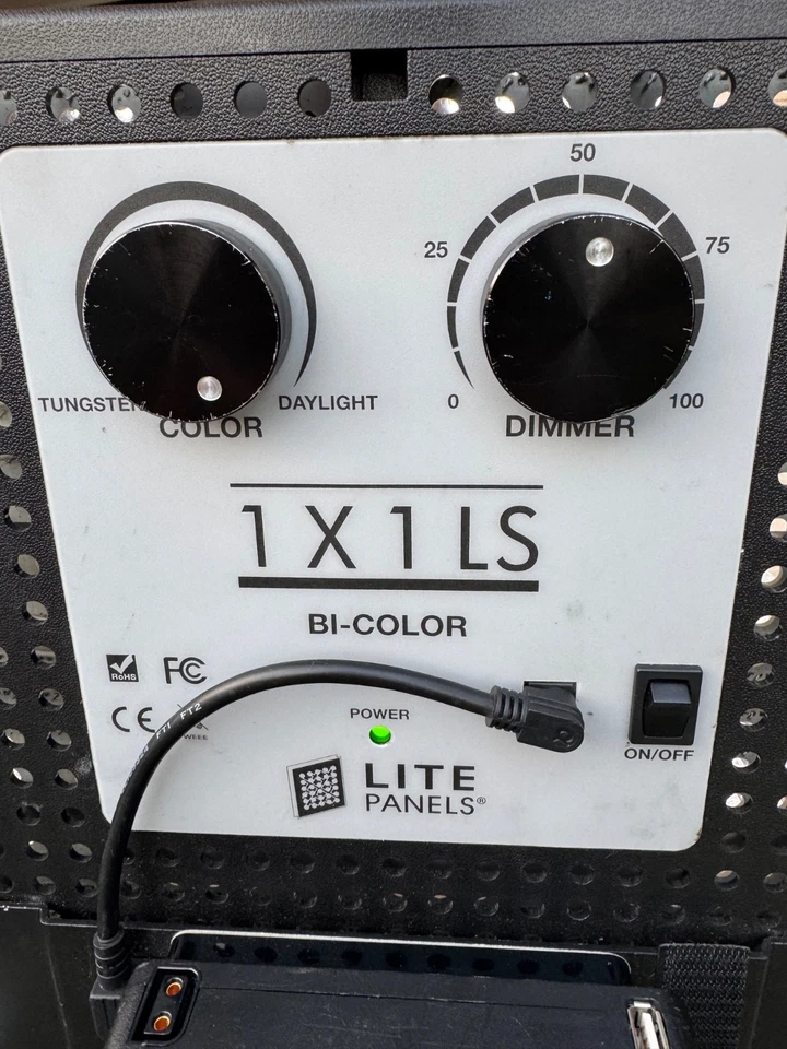  Litepanels 1x1 LS Bi-Color Daylight to Tungsten LED , 2 LIGHT COMPLETE KIT  - Image 2 of 4