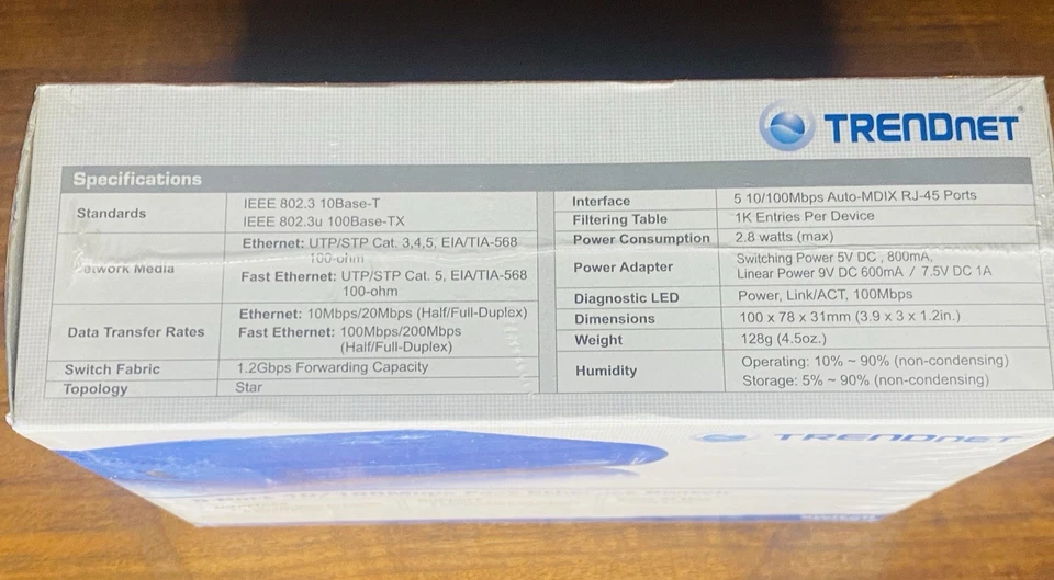 Trendnet 5 Port Ethernet Switch - Image 3 of 3