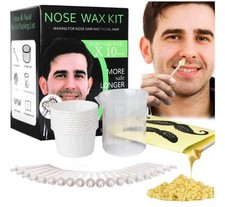 Nose Wax Kit Men, Nose Waxing Hair Wax Removal for Men Women, Nose Hair Waxing K