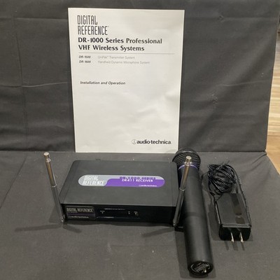 Audio Technica DR-1000 Wireless Mic & DR-R11 VHF Receiver Digital Reference