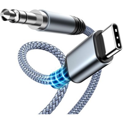 USB C auf 3.5mm Klinke Kabel, 1.2M Audioverlängerung, kompatibel mit Smartphones
