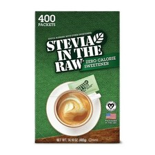 Stevia In The Raw Zero Calorie Sweetener Packets Vegan 400 Count 14.1 Oz