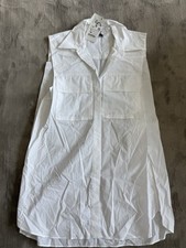 NWT ZARA COTTON SHORT DRESS Front Pockets And Buttons size S BNWT Brand new