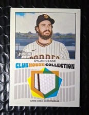 ⚾🔥 Dylan Cease Game-Used Relic – 2026 Topps Heritage Clubhouse Collection 🔥⚾