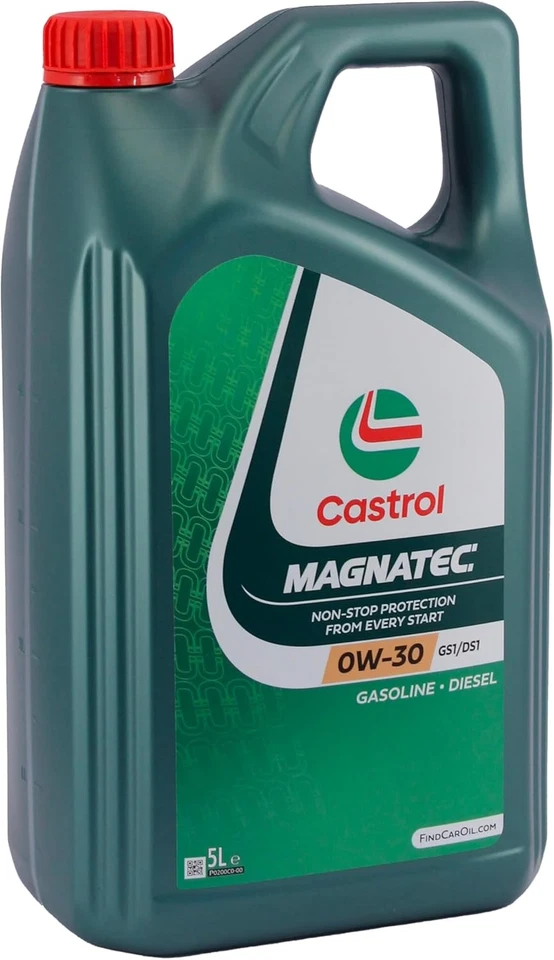 5 LITRI DI OLIO MOTORE 0W-30 GS1/DS1 MAGNATEC NEW CASTROL LATTINE DA UN LITRO