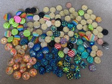 170 Stück Acrylcabochon 12mm Rund Mix Cabochon Schmuck DIY Basteln Resin