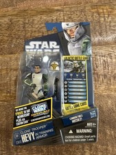 STAR WARS THE CLONE WARS - CLONE TROOPER HEVY NEW ON CARD CW41 DOMINO SQUAD