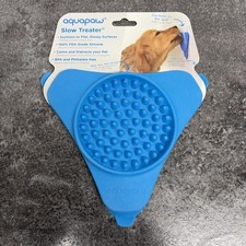 AQUAPAW SLOW TREATER WALL FLOOR LICK MAT PET DOG PUPPY TREAT CALMING MAT 6X5.5"