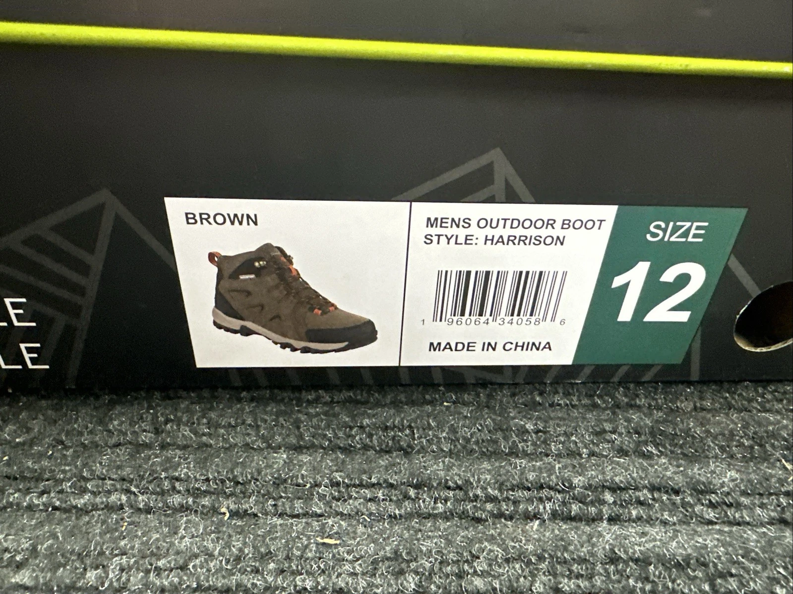 Eddie Bauer Men’s Harrison Outdoor Boots – Size 12