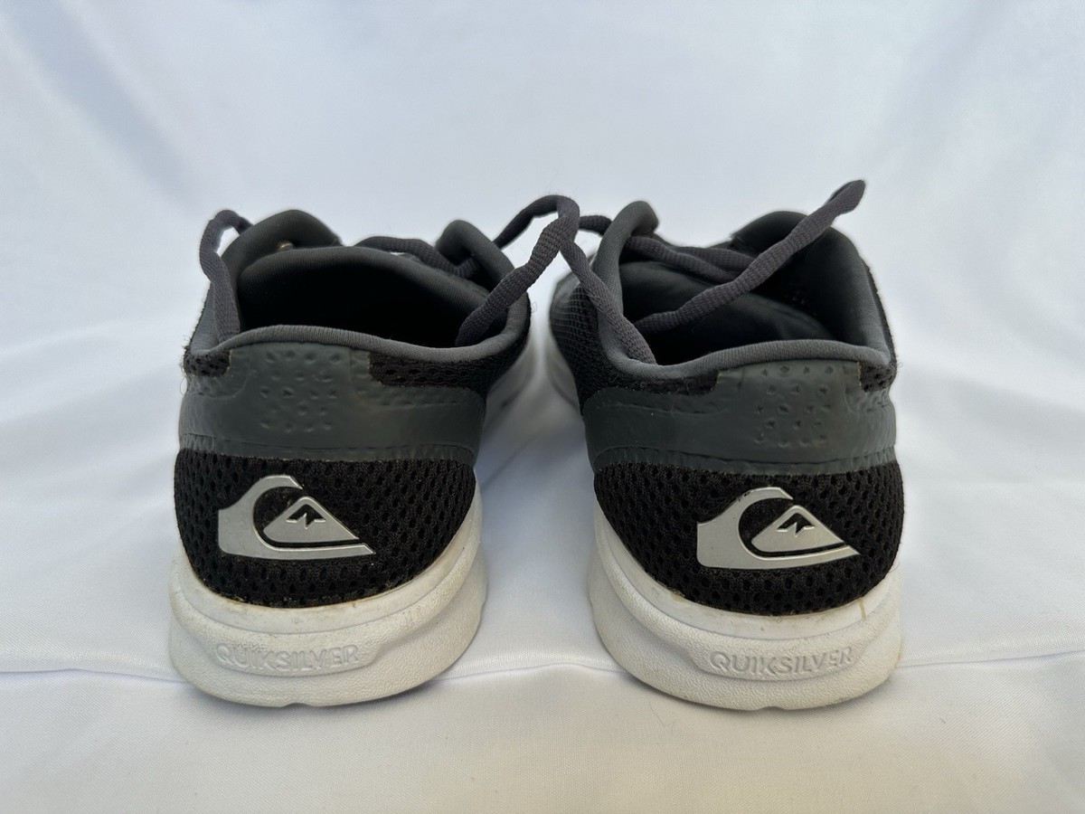 Quiksilver Amphibian Plus Shoes Men's 7 Black Gray Mesh Outdoor