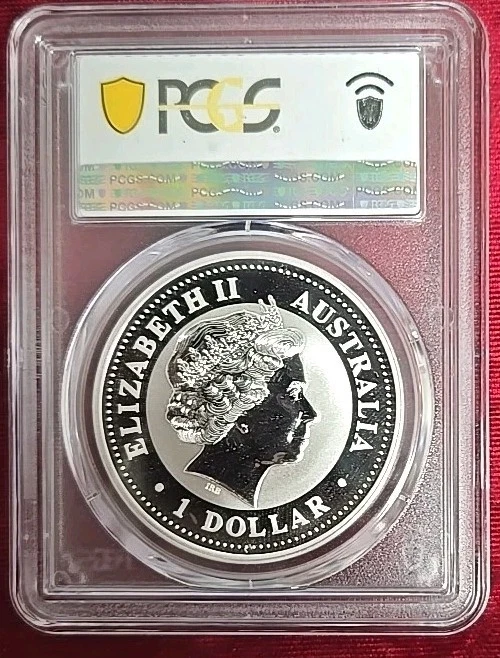 2001 $1 Australia Silver Year of The Snaks PCGS MS-69 - Image 4 of 4