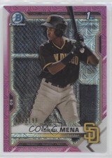 2021 Bowman Chrome Prospects Mega Box Pink Mojo Refractor /199 Ismael Mena 03l6