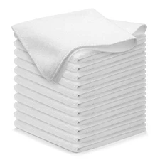 Microfiber Cleaning Cloth - 12Pcs 12.5x12.5 - Ultra Absorbent Car Towel