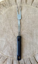 Vintage ECKO 12โ Meat Fork-Black Handle-Made In The USA-EUC