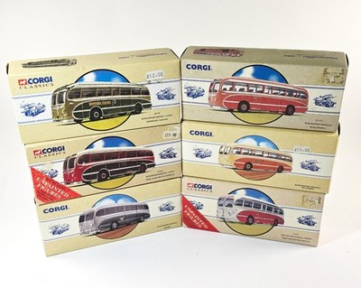 Corgi Classics Coaches x 6 mit Zertifikaten - neuwertig. Neu.