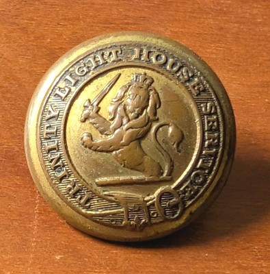 Seltener Original Trinity Leuchthaus SERVICE Messing Knopf von Doughty & Co 24mm