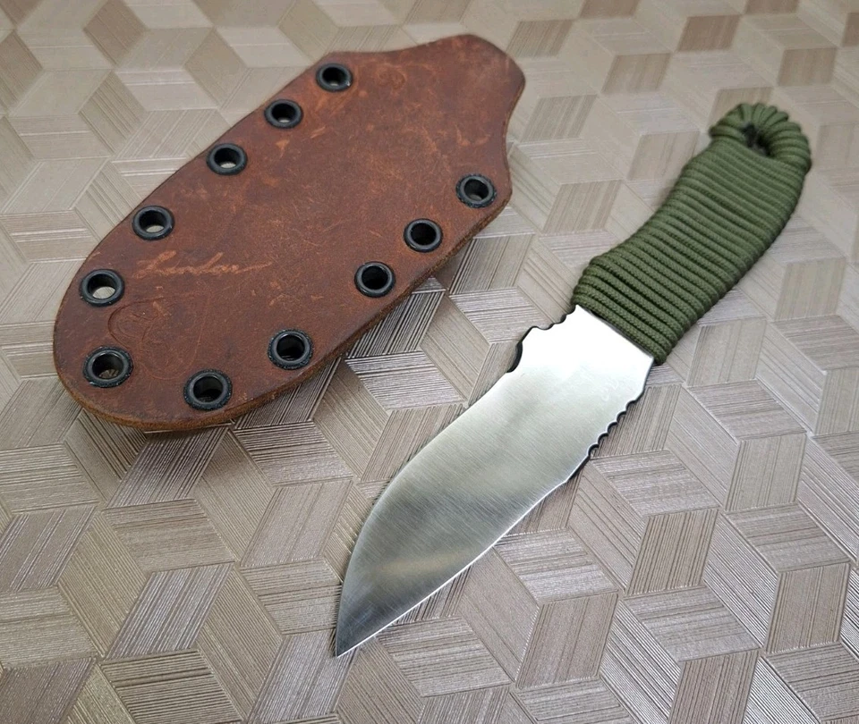 Landau Knives SAOIRSE Knife 3" Chisel Compoud Grind MAGNACUT EDCBlade USA Sheath - Image 3 of 4