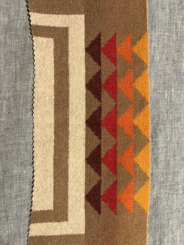 Pendleton Wool Remnant , 2 Pieces Med Weight, Reversible 18” X 5” - Image 3 of 4
