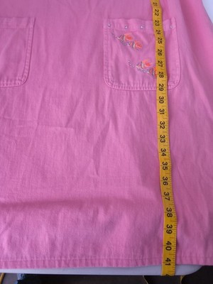 Vintage short-sleeved cotton smock shirtdress by H & J  fashions Size XL
