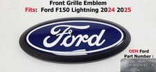 2024 2025 Ford F150 Lightning Front Grille Emblem Decal Name Plate Rl3419h250ec