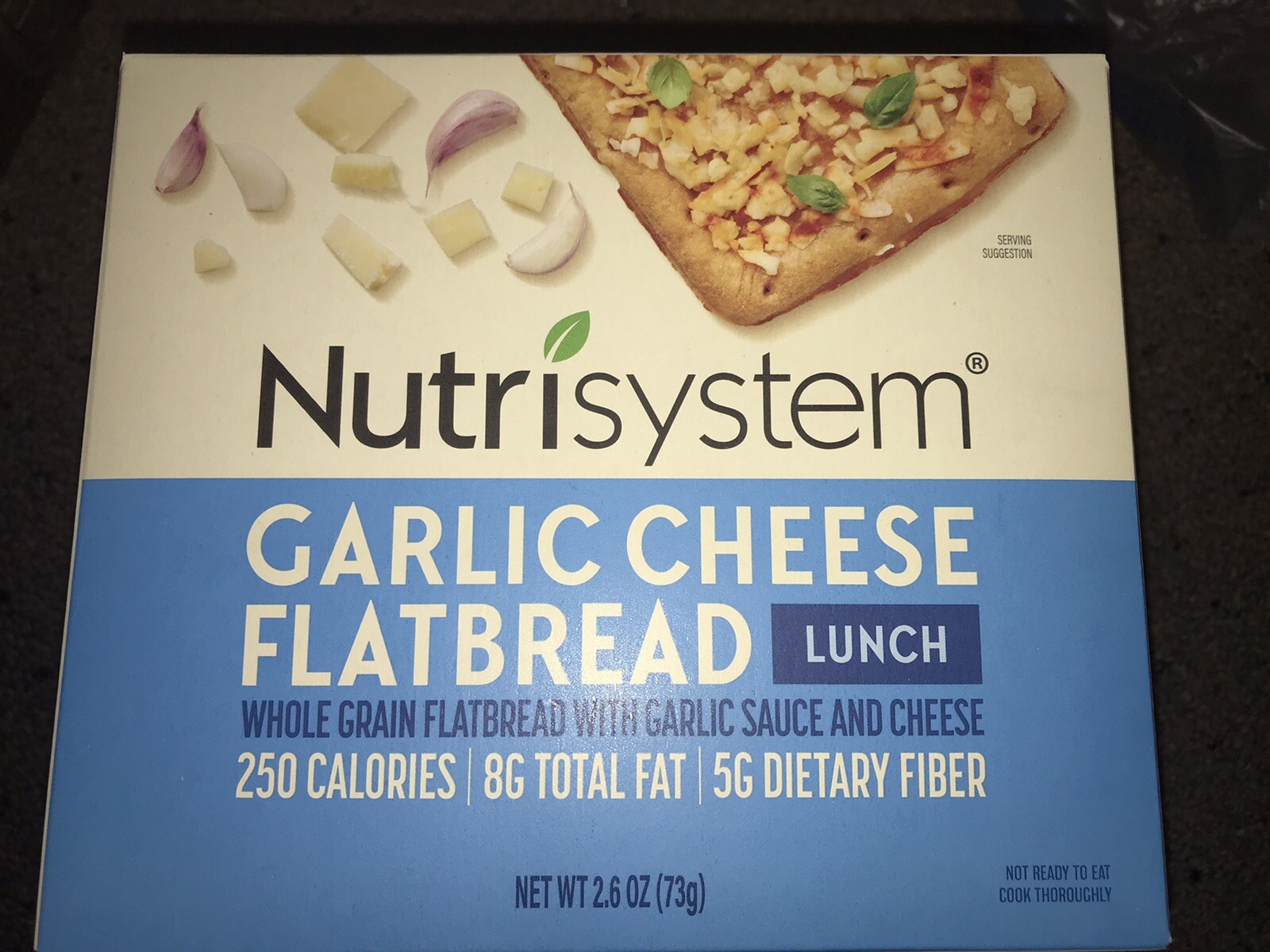 Nutrisystem LUNCH Garlic Cheese Flatbread LOT of 4 fast free ship