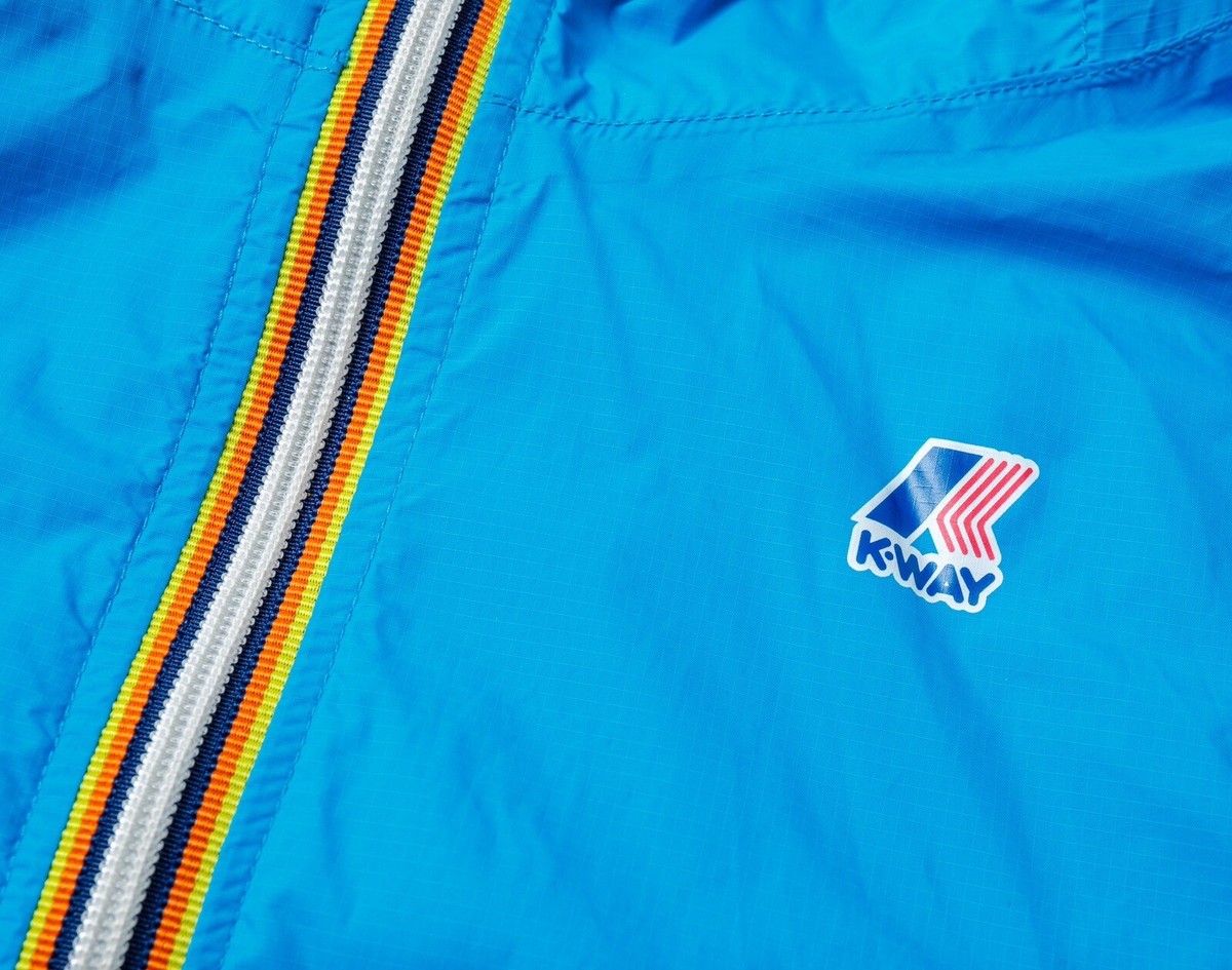 K-Way Packable Waterproof Windbreaker Rain Jacket Womens Size M